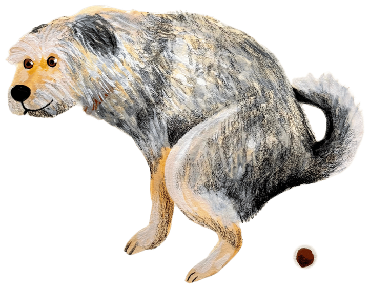 Ilustración de un perro hecha a mano por Camdelafu