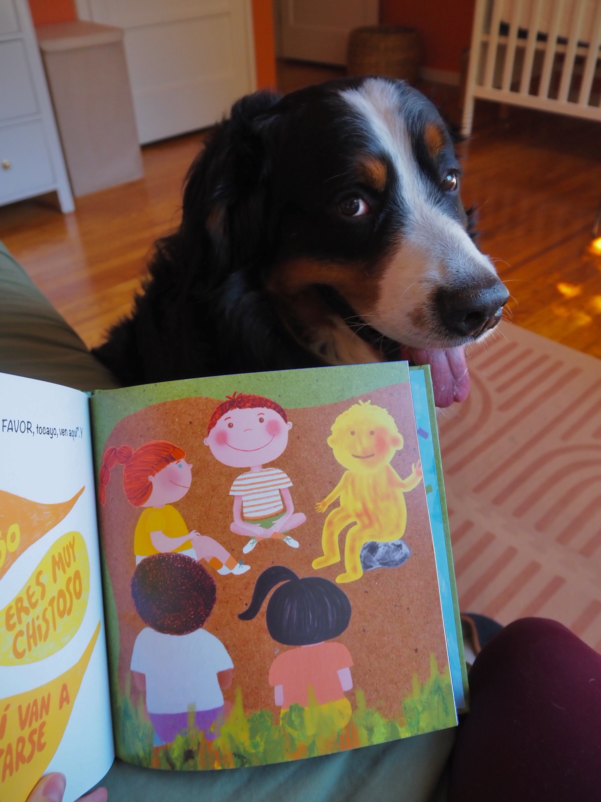 Cuento infantil: ¿Quién habla cuando escucho?, detalle 2 — ilustración de Camdelafu