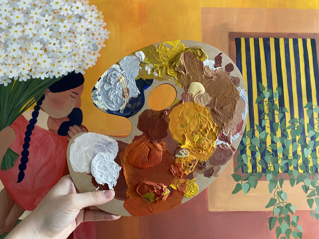 "Margarita", detalle 2 — ilustración de Camdelafu
