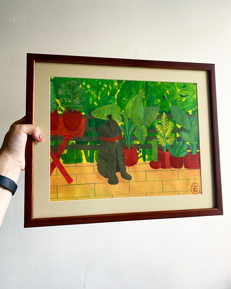 Exposición Homie en la galería Fábrica La Aurora en San Miguel de Allende, detalle 5 — ilustración de Camdelafu