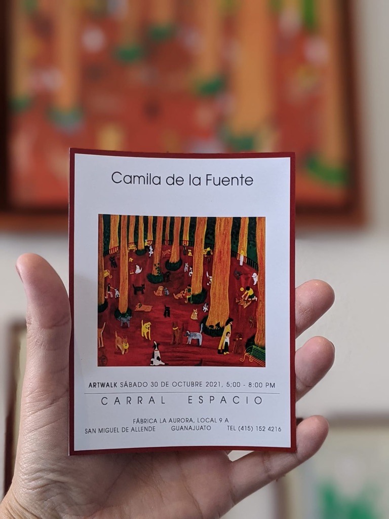 Exposición Homie en la galería Fábrica La Aurora en San Miguel de Allende, detalle 9 — ilustración de Camdelafu