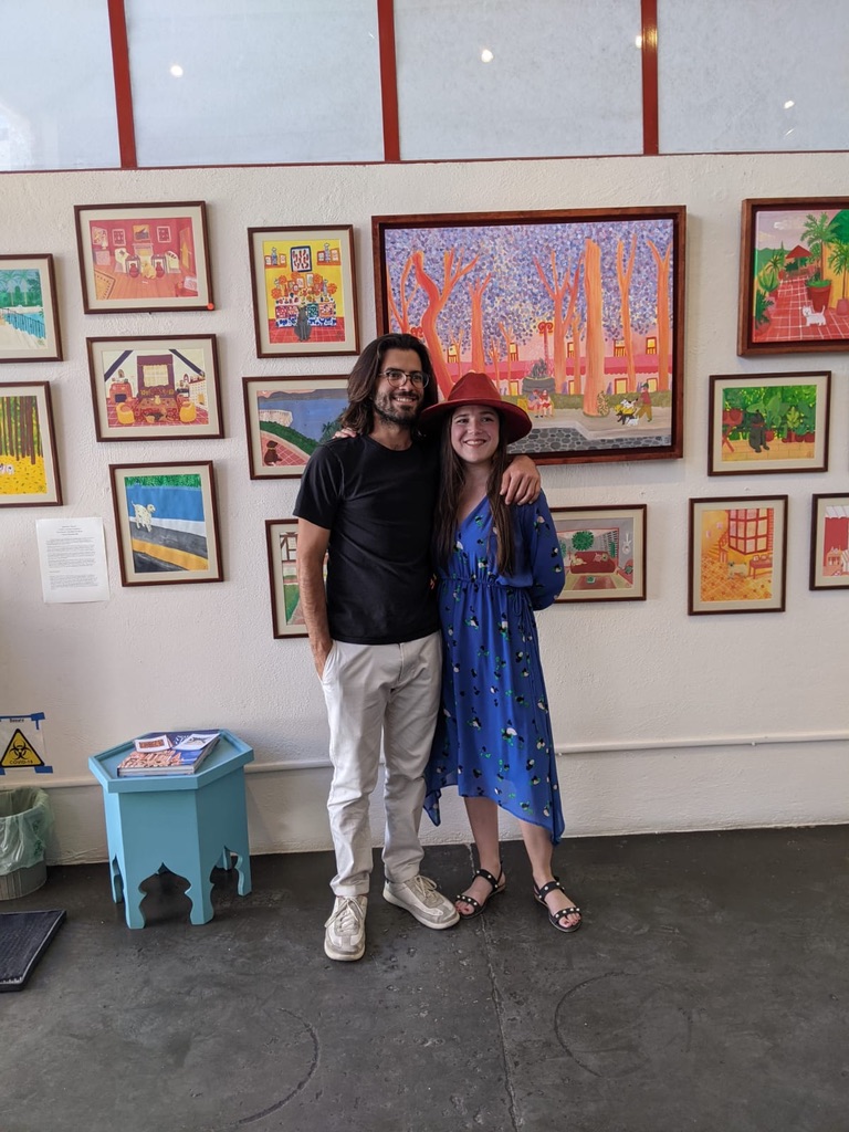 Exposición Homie en la galería Fábrica La Aurora en San Miguel de Allende, detalle 10 — ilustración de Camdelafu