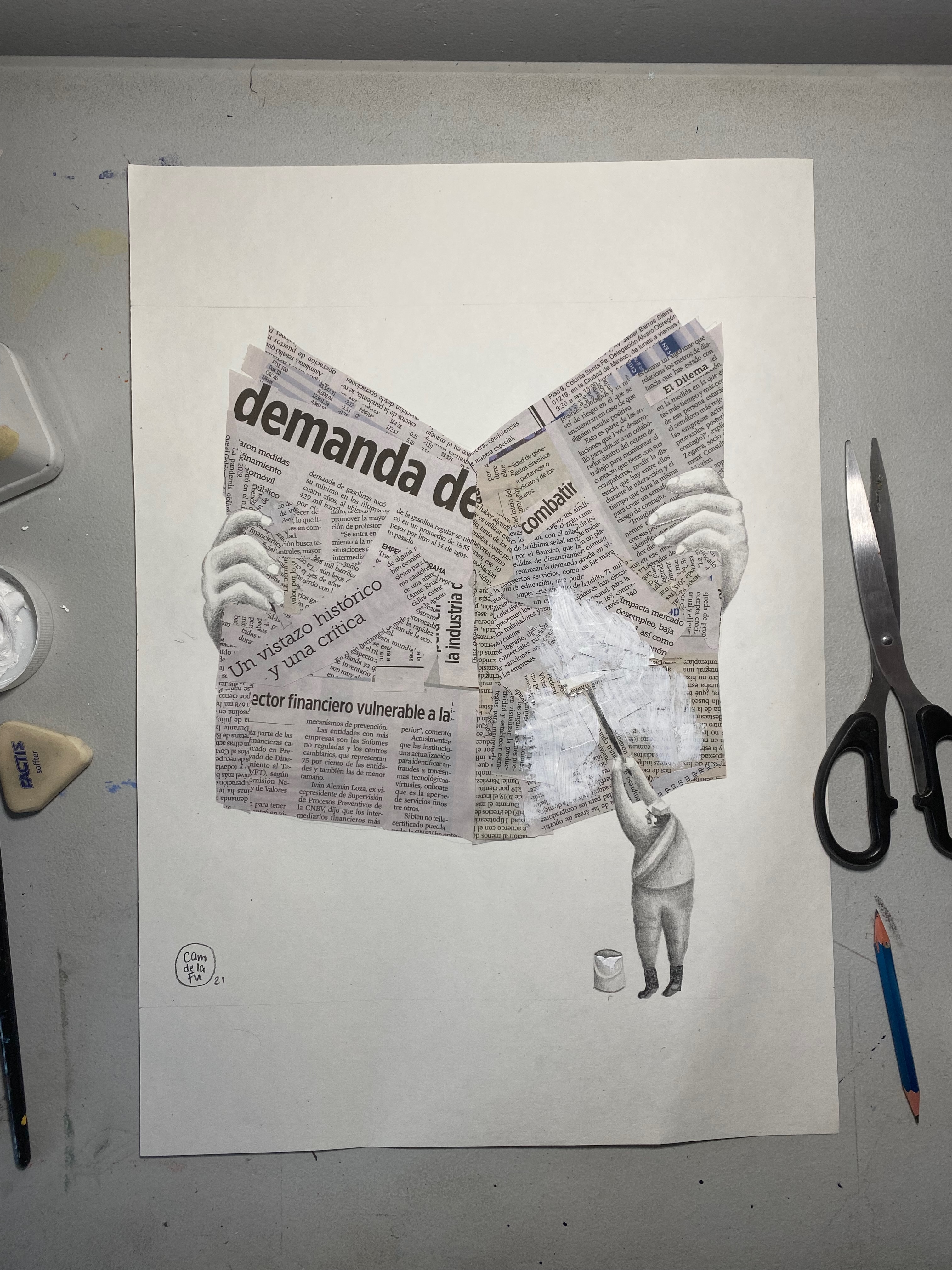 El Hobby del dictador, detalle 1 — ilustración de Camdelafu
