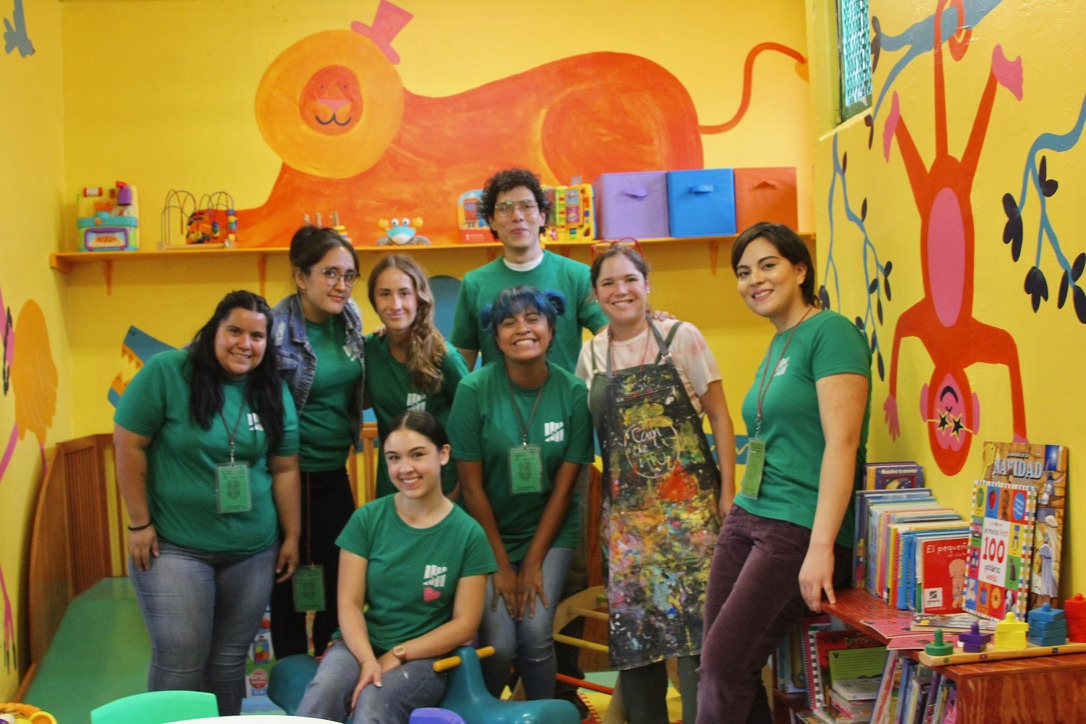 Mural en la cárcel de mujeres en Neza junto a Reinserta, detalle 7 — ilustración de Camdelafu