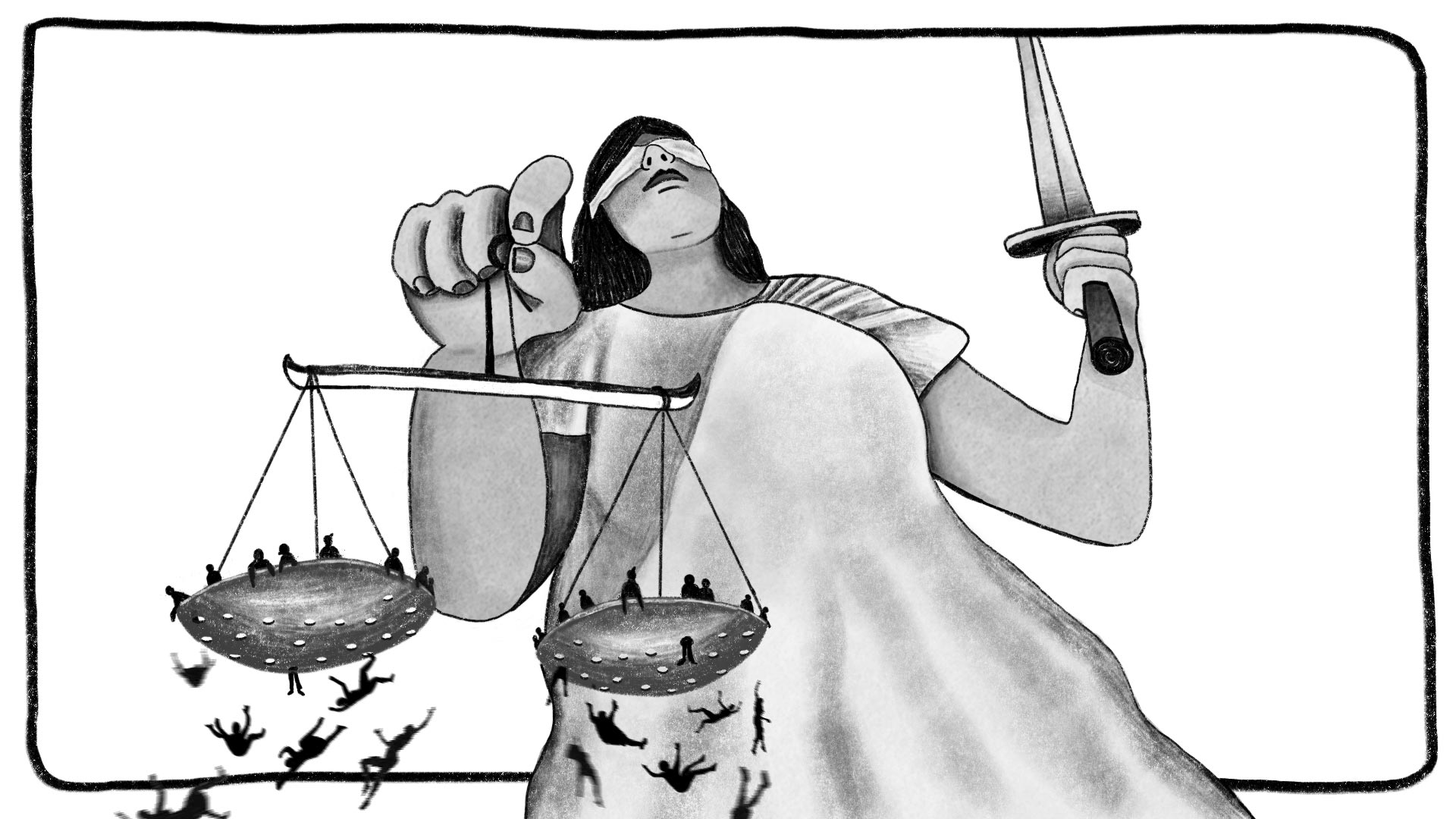 Animación e ilustración sobre Defensoría Pública para Mexicanos contra la corrupción — ilustración de Camdelafu