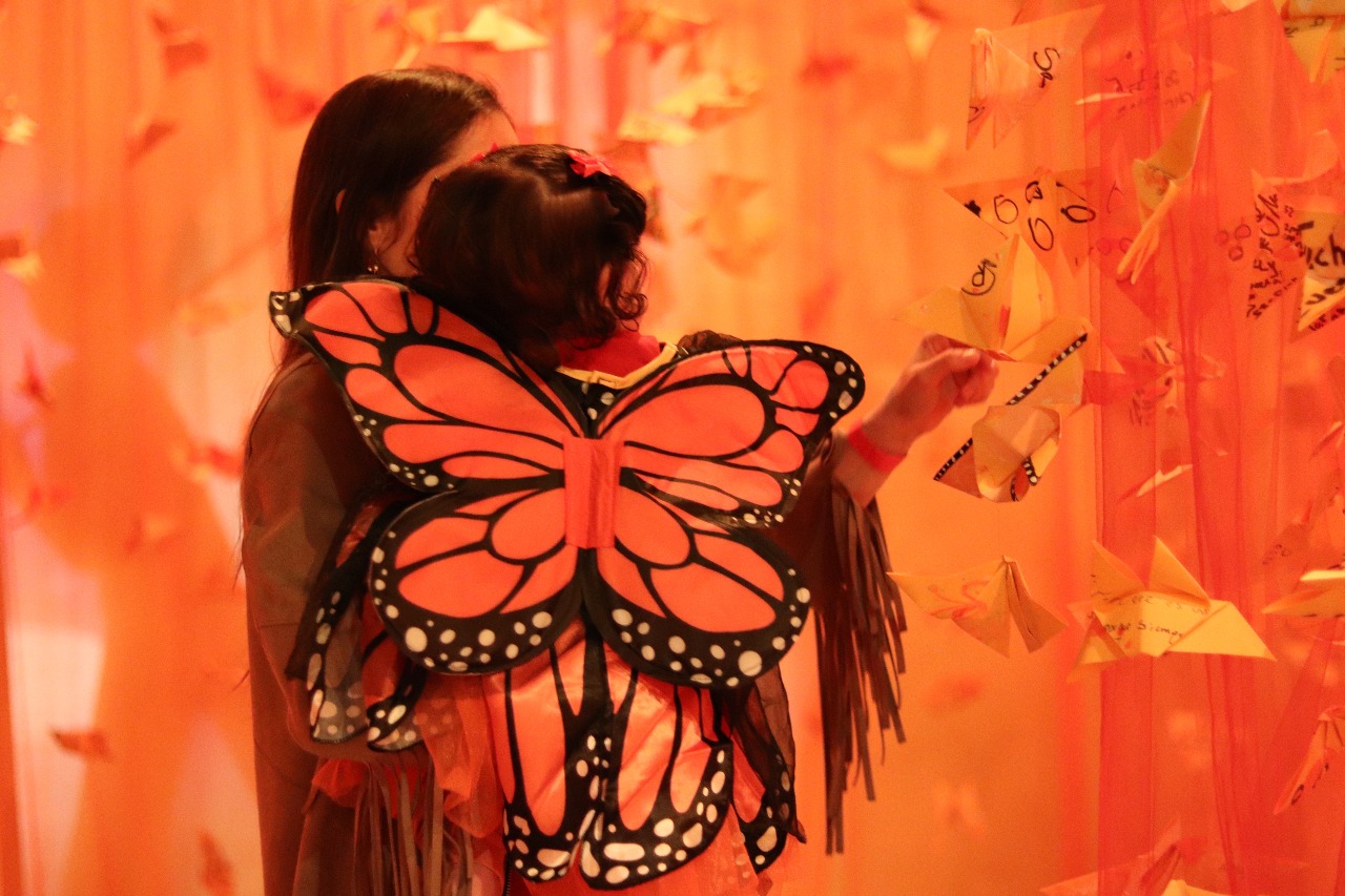 Exhibición participativa en Papalote Museo del Niño: Pequeñas Alas, Gran Impacto, detalle 8 — ilustración de Camdelafu